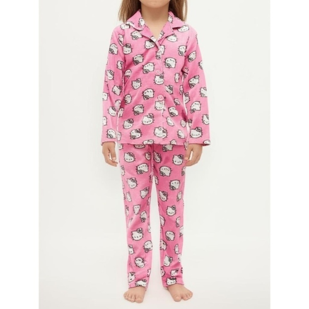 Komar Kids Hello‎ Kitty Kids Pajama Top Size 3T Pink Flame Resistant Playful